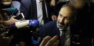Why did Pashinyan send his son to Karabakh?