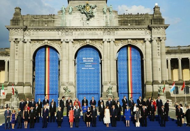 Ilham Aliyev attends reception for heads of NATO member states