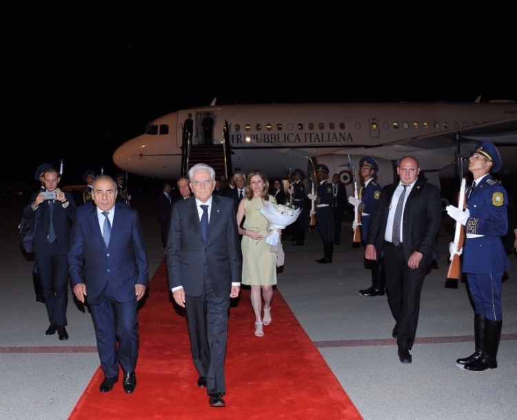 Italian President arrives in Azerbaijan for official visit