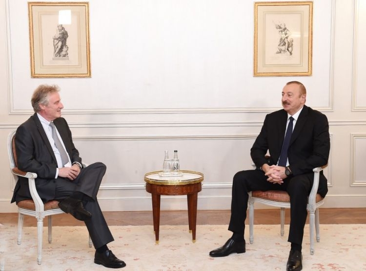 President of Azerbaijan meets with Thales International official