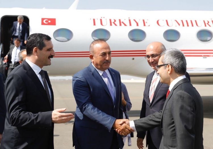 Turkish Foreign Minister arrives in Azerbaijan