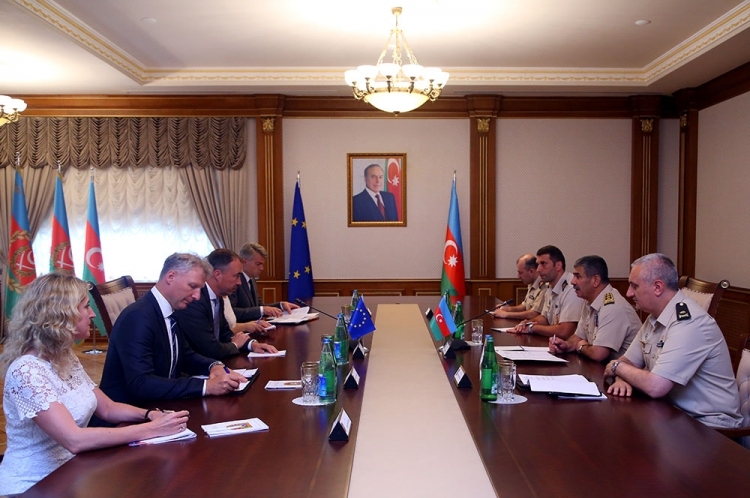 Azerbaijani defense minister, EU special rep. discuss Karabakh conflict