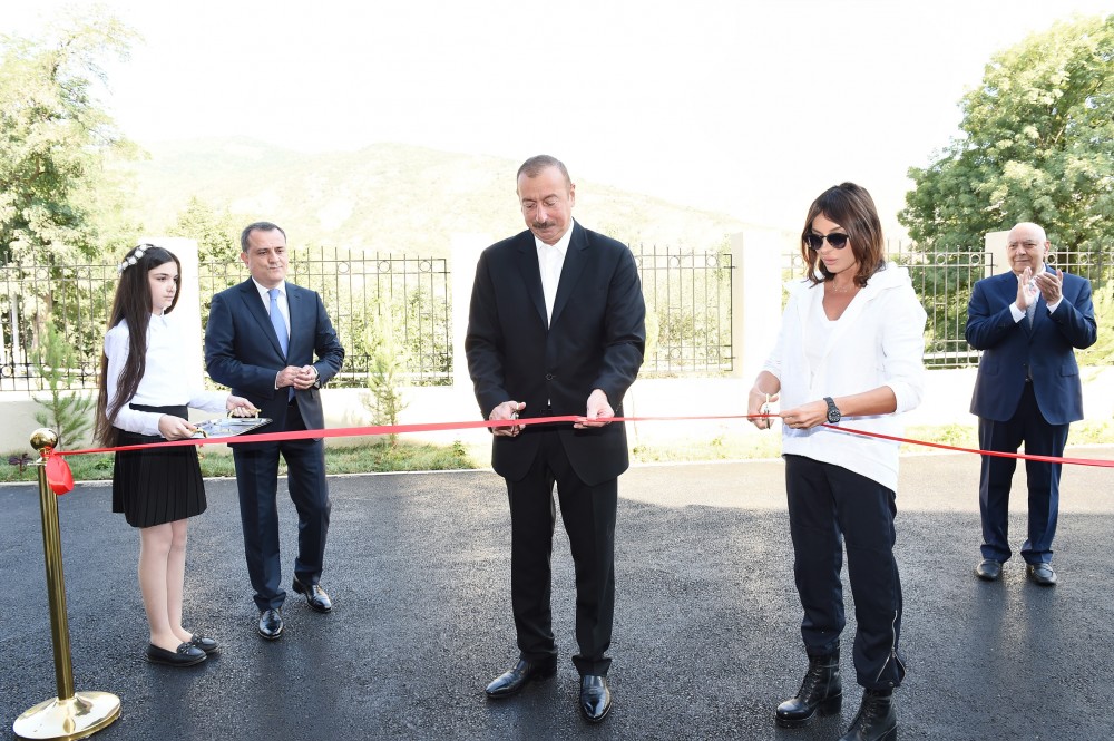 President Ilham Aliyev opened newly-built school in Lahij, Ismayilli district