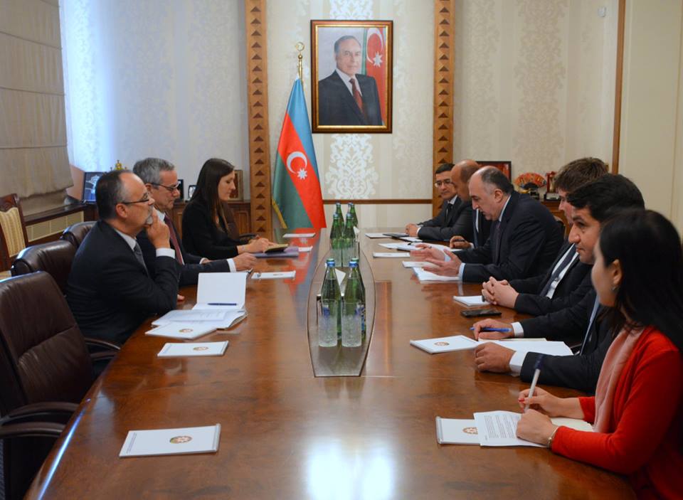 Elmar Mammadyarov receives Chairman of the NATO Parliamentary Assembly Paolo Alli