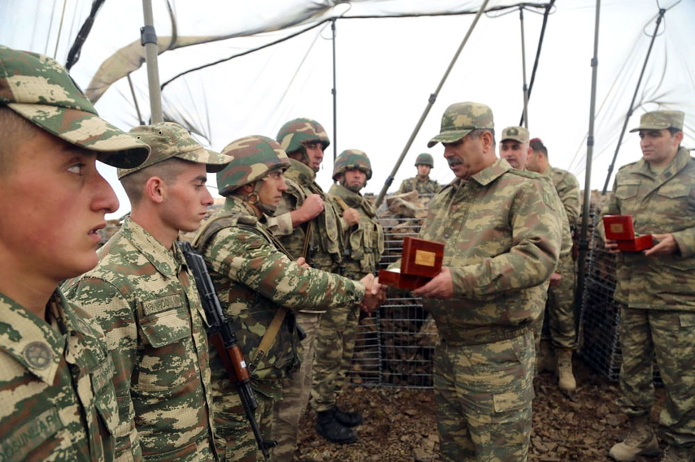 Defense Minister checked the combat readiness of the units stationed on the high mountain peaks