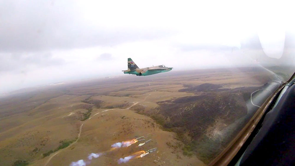 Combat firing was conducted in the course of large-scale exercises during the daytime