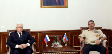 Azerbaijani defense minister meets with Russian ambassador