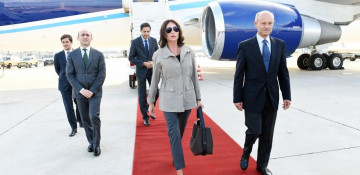 First Vice-President of Azerbaijan Mehriban Aliyeva arrives in Italy for official visit 