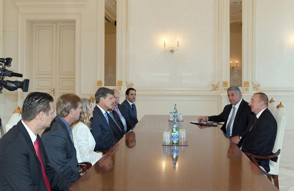 Azerbaijani president receives delegation led by Special Olympics chairman 