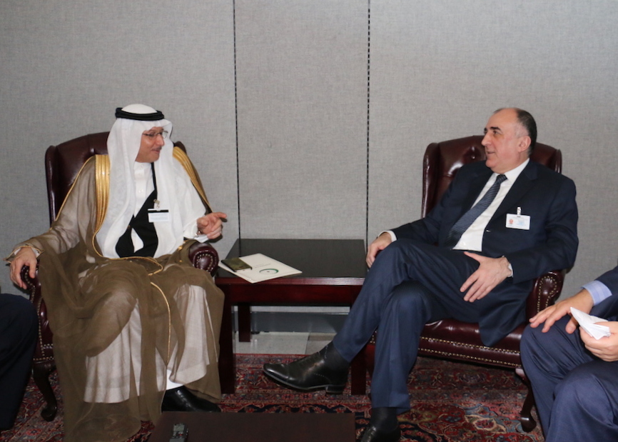 Azerbaijani FM meets OIC Sec. Gen. in New York