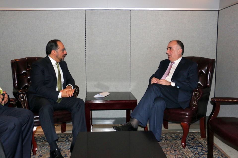 FM Mammadyarov meets his Afghan counterpart in New York