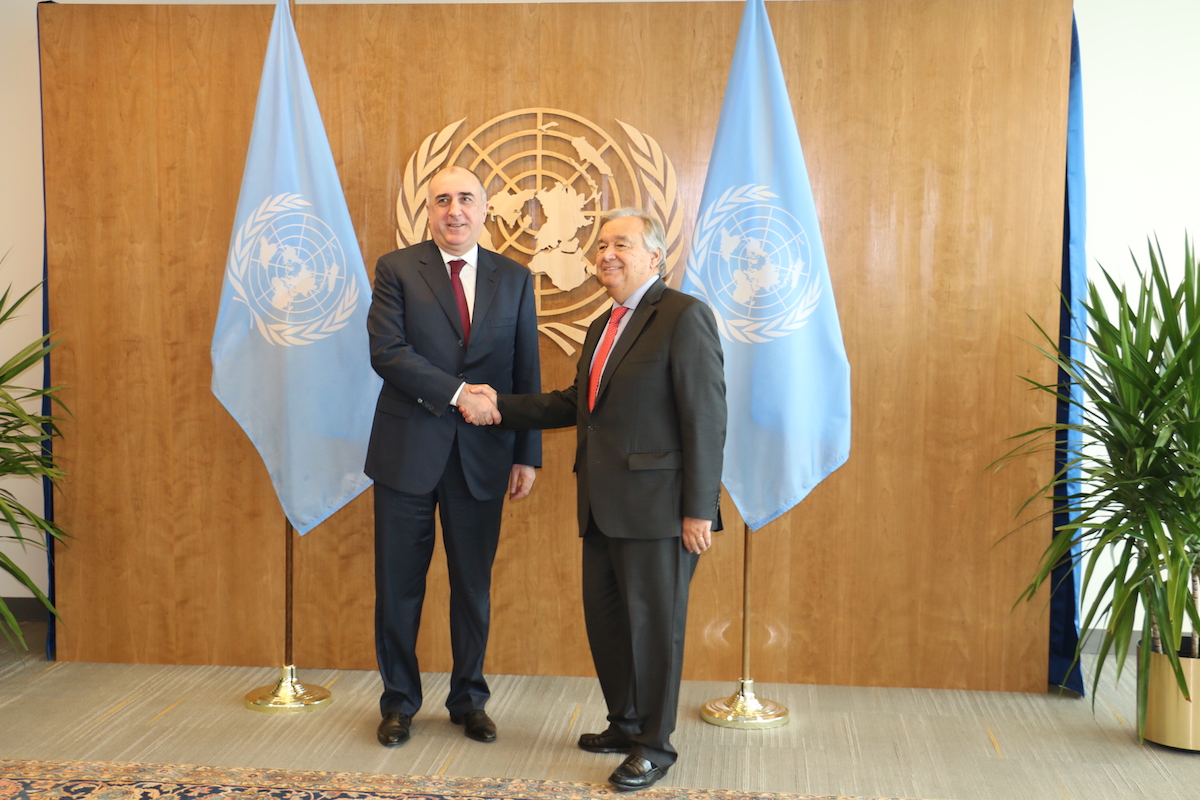 Azerbaijani FM meets UN Sec. Gen. in New York 