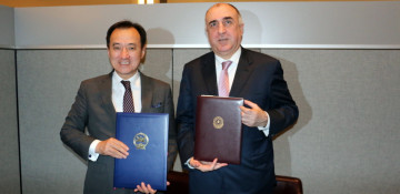 Elmar Mammadyarov had a meeting with the Minister of Foreign Affairs of Mongolia Tsogtbaatar Damdin in New York