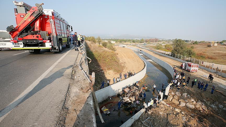 Turkey: Truck overturns, 15 migrants dead