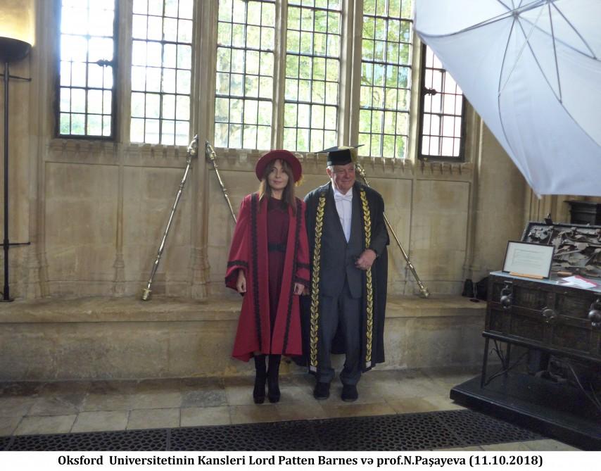 Professor Nargiz Pashayeva admitted as permanent member of Chancellor’s Court of Benefactors of University of Oxford