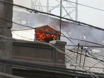 Fire breaks out in Armenia's Abovyan hostel