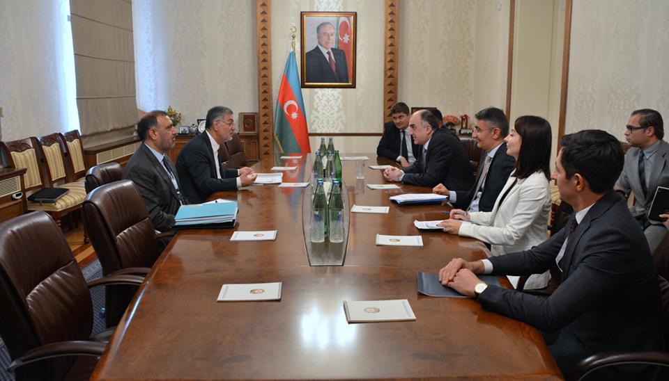 FM Mammadyarov meets delegation headed by Secretary General of Economic Cooperation Organization Dr.Hadi​ Soleimanpour
