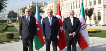 Azerbaijani, Turkish, Iranian FMs hold trilateral meeting 