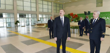President Aliyev opens Sumgayit Railway Station Complex 