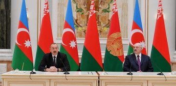 Presidents of Azerbaijan, Belarus made press statements
