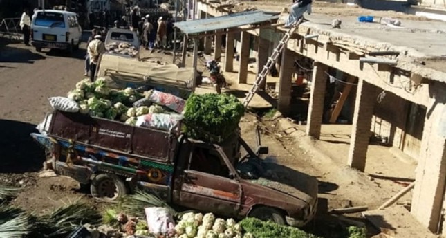 Bomb hidden in vegetables kills 35 at Pakistani marketplace