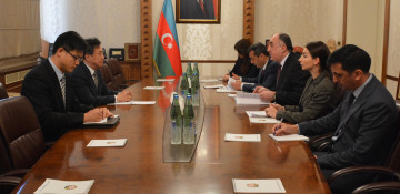 Azerbaijani FM receives incoming South Korean ambassador 