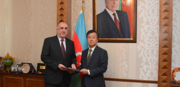 Azerbaijani FM receives newly appointed S. Korean envoy 