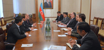 Foreign Minister Elmar Mammadyarov receives renowned US religious figures