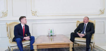 Azerbaijani president meets Russian minister of digital development, communications and mass media