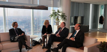Elmar Mammadyarov meets Attilio Fontana, the president of the Lombardy Region of Italy