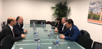 Elmar Mammadyarov meets Paolo Grimoldi, the head of the Italian Delegation to the OSCE PA