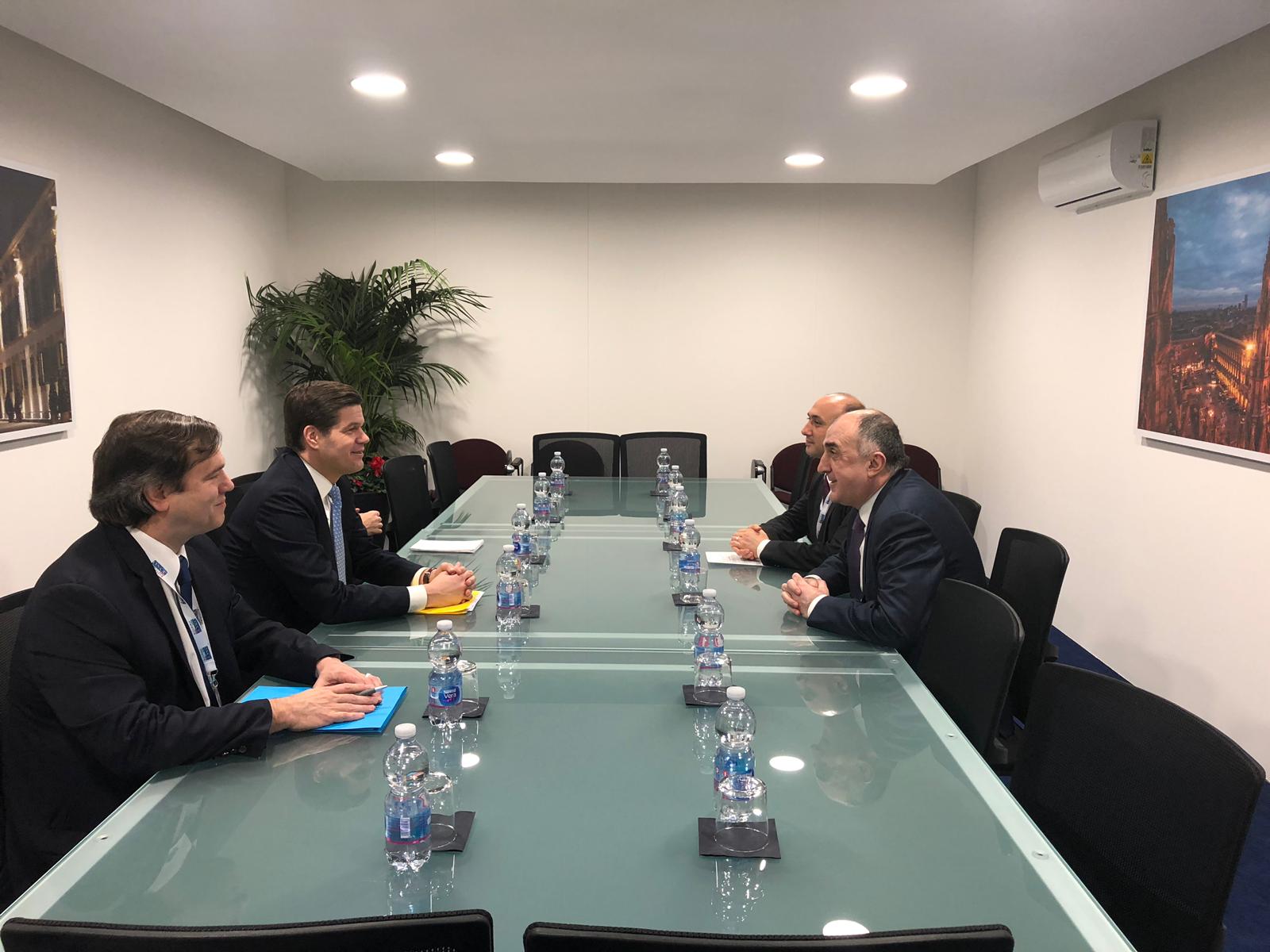 Elmar Mammadyarov meets US Assistant Secretary of State for European and Eurasian Affairs Wess Mitchell 