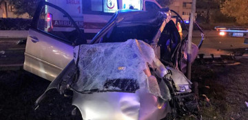 Bus with teachers overturns in Turkey's Diyarbakir province