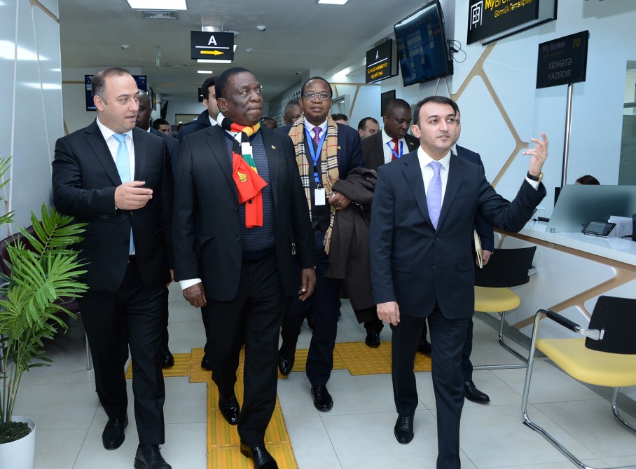 President of Zimbabwe visits ASAN service center No 5 in Baku
