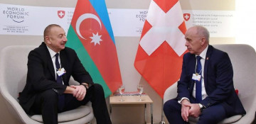Azerbaijani, Swiss presidents meet in Davos
