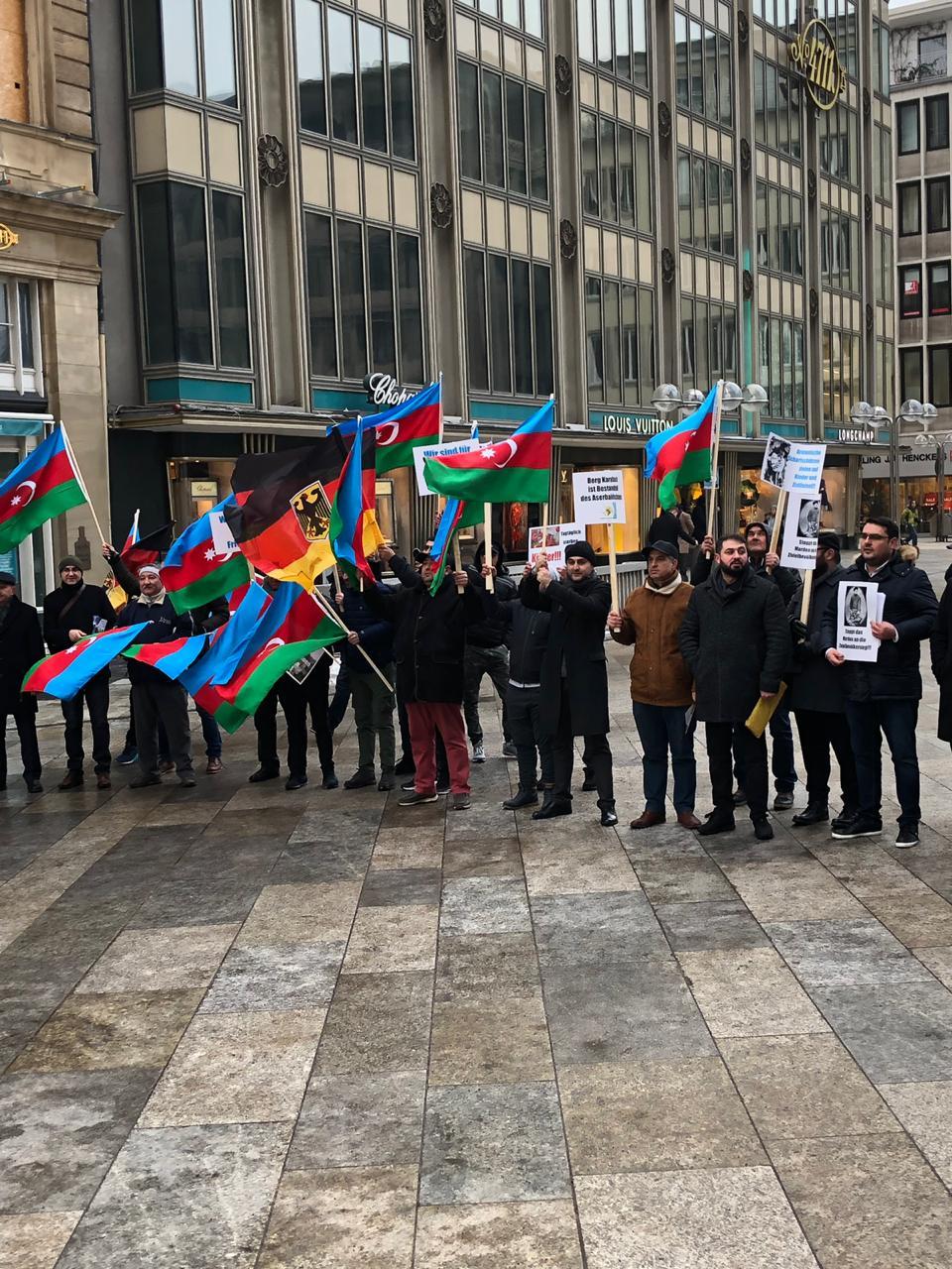 Azerbaijanis stage protest rally in Germany