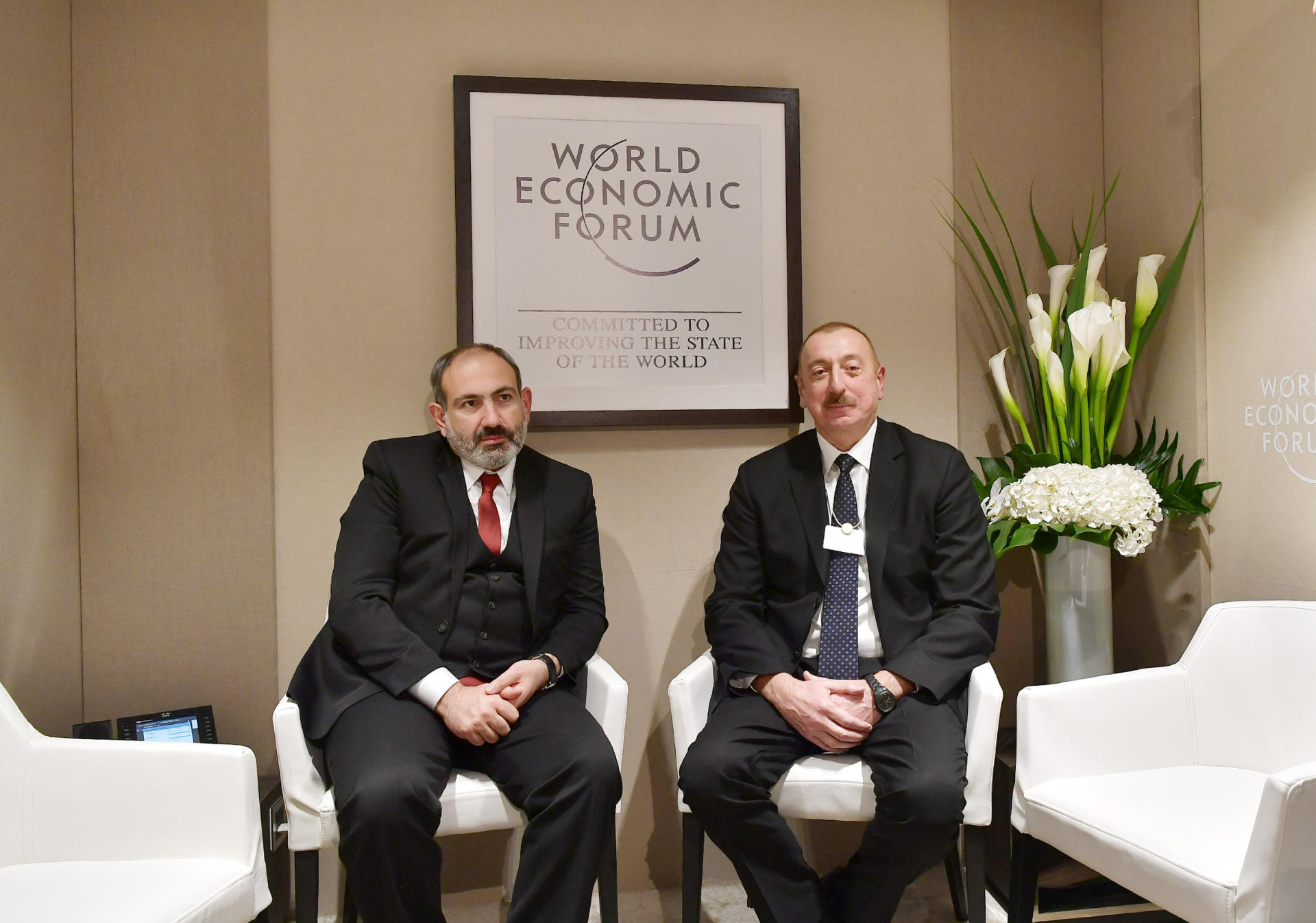 Meeting between Azerbaijan’s president, Armenian PM is among 33 major events of Davos 2019
