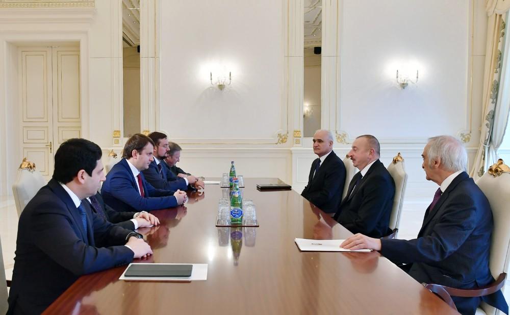 President Ilham Aliyev receives Russian minister of economic development
