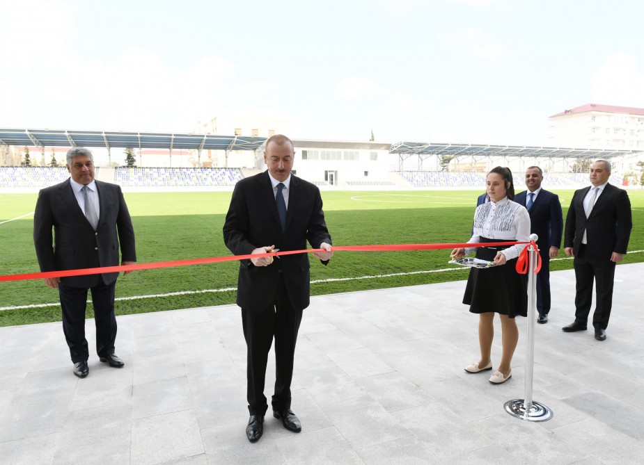 President Ilham Aliyev opens Beylagan Olympic Sport Complex