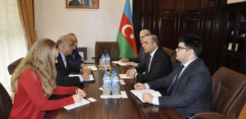 Azay Guliyev meets the head of USAID's Country Office in Azerbaijan