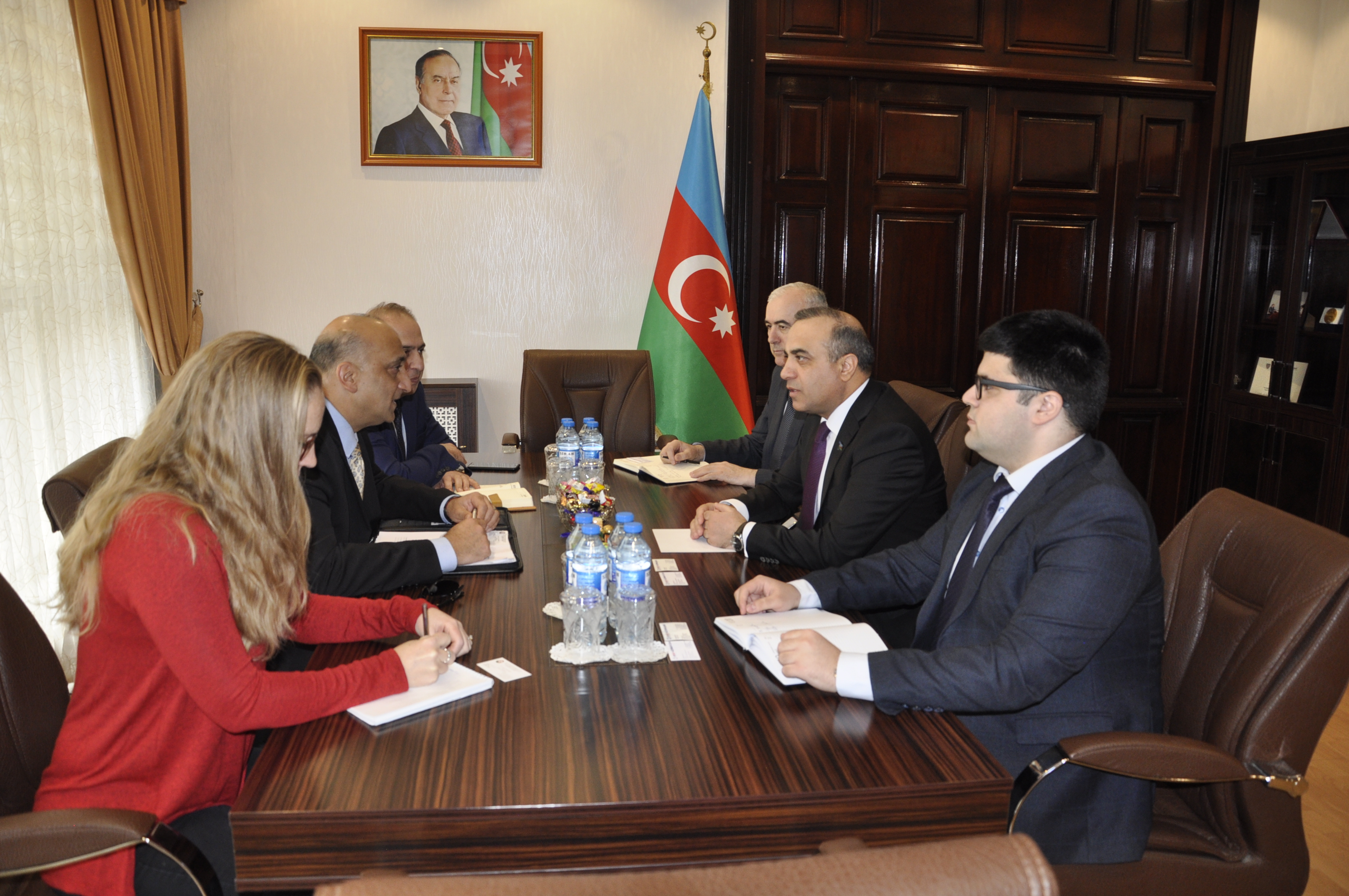 Azay Guliyev meets the head of USAID's Country Office in Azerbaijan