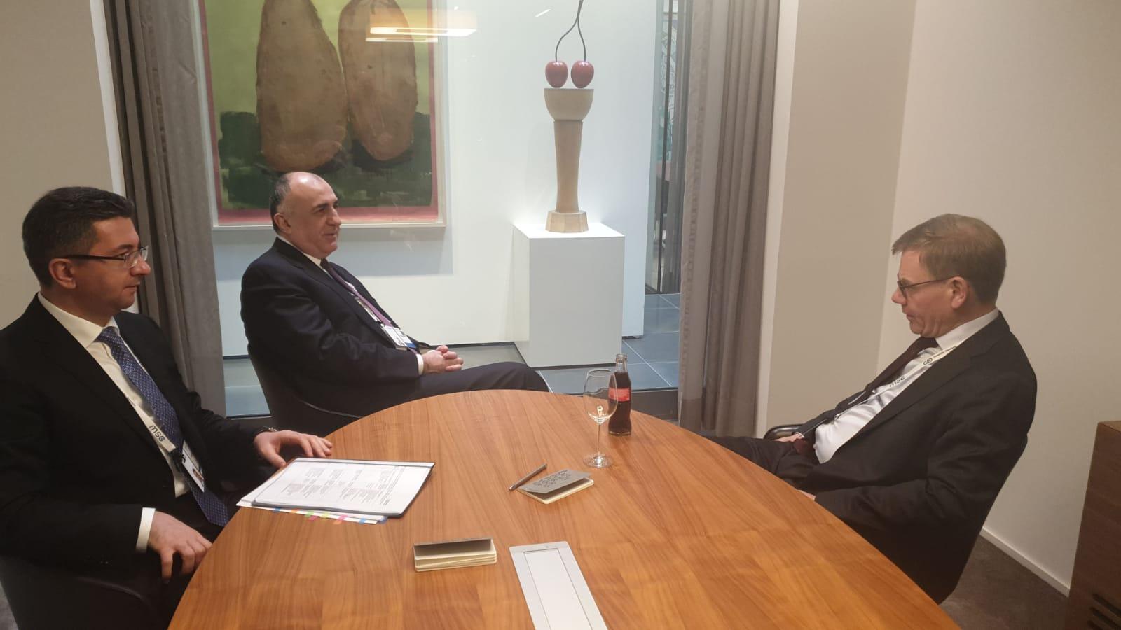 Foreign Minister Elmar Mammadyarov meets the member of the German Bundestag