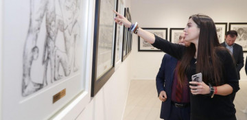 Heydar Aliyev Foundation VP Leyla Aliyeva views exhibition of People’s Artist Arif Huseynov