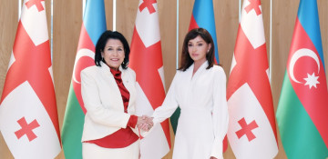 First Vice-President Mehriban Aliyeva meets Georgian President Salome Zourabichvili
