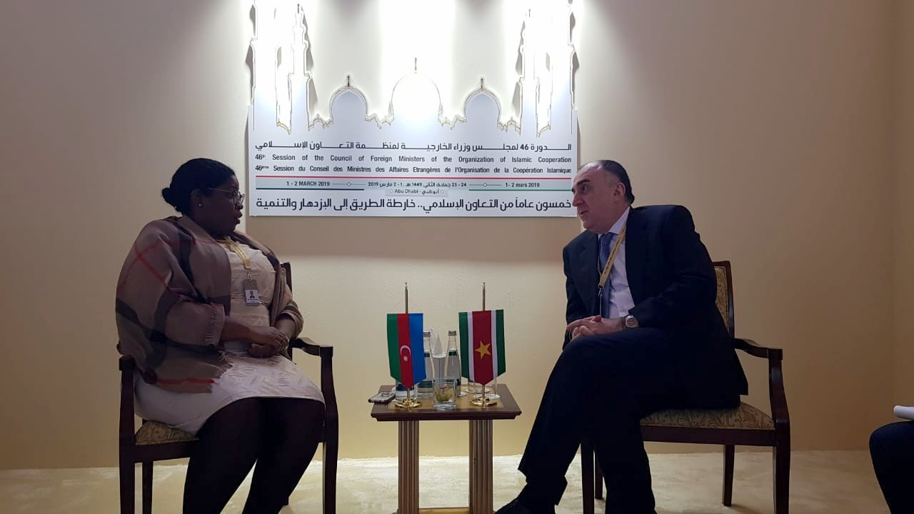 FM Elmar Mammadyarov meets Suriname counterpart