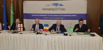 Azerbaijani, Georgian, Romanian and Turkmen foreign ministers ink Bucharest statement 