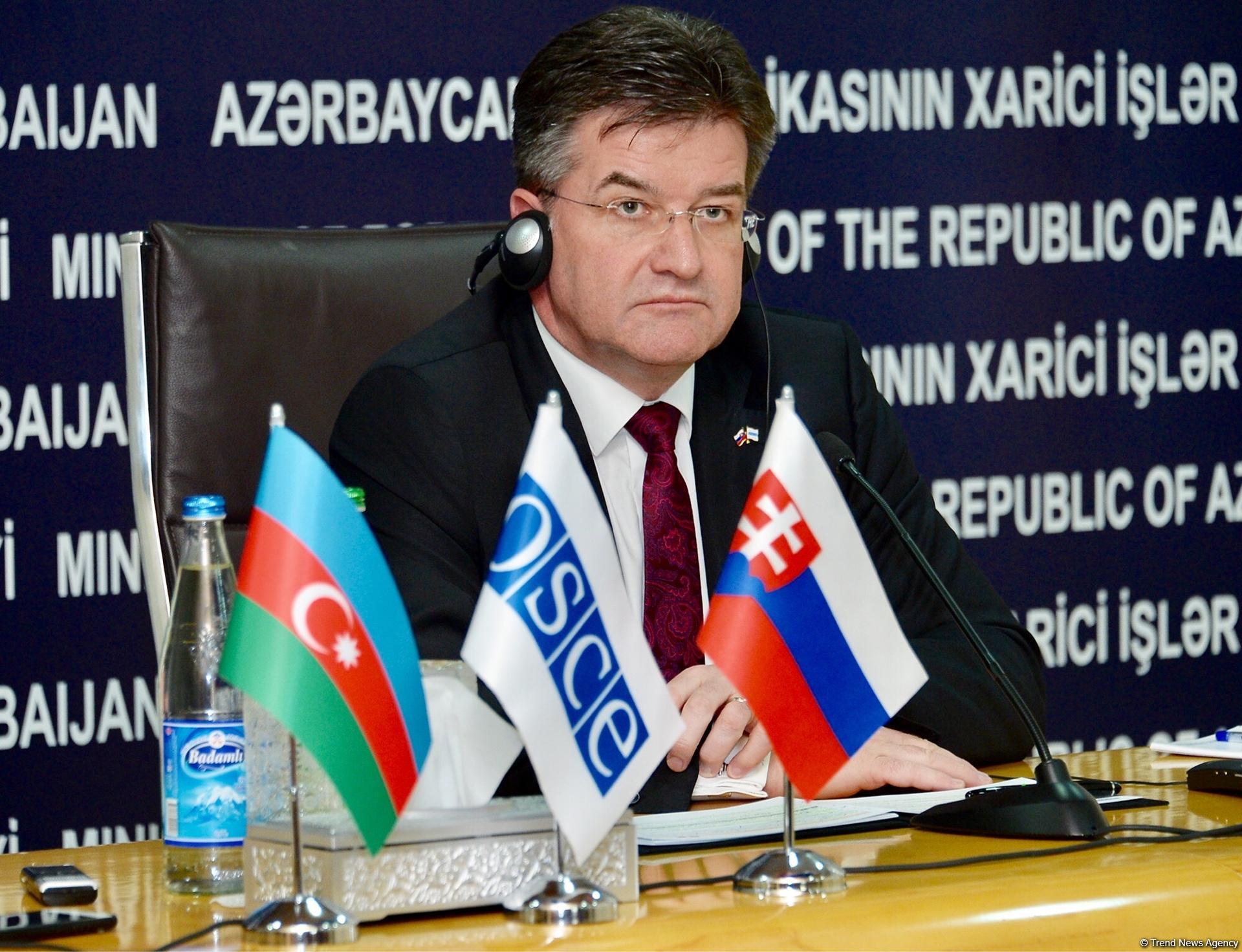 Lajcak: OSCE must use its strength to resolve Karabakh conflict