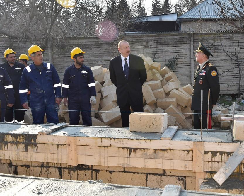 President Ilham Aliyev viewed works to eliminate consequences of earthquake in Aghsu 