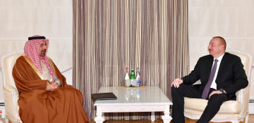 President Ilham Aliyev received Saudi Arabian minister of energy, industry and mineral resources