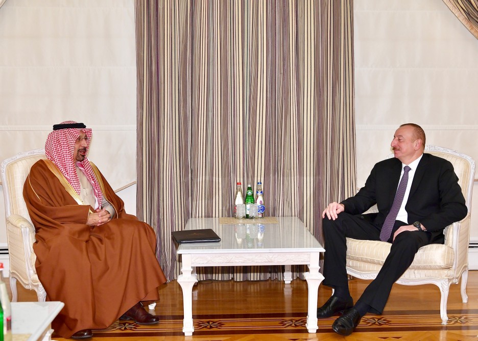 President Ilham Aliyev received Saudi Arabian minister of energy, industry and mineral resources